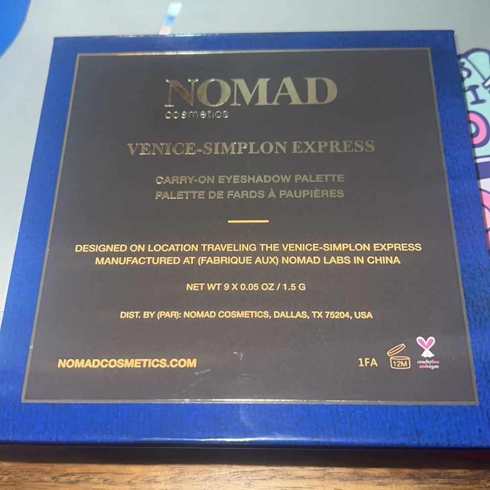 Makeup-Nomad Venice-Simplon Express Palette, eye shadows , New!